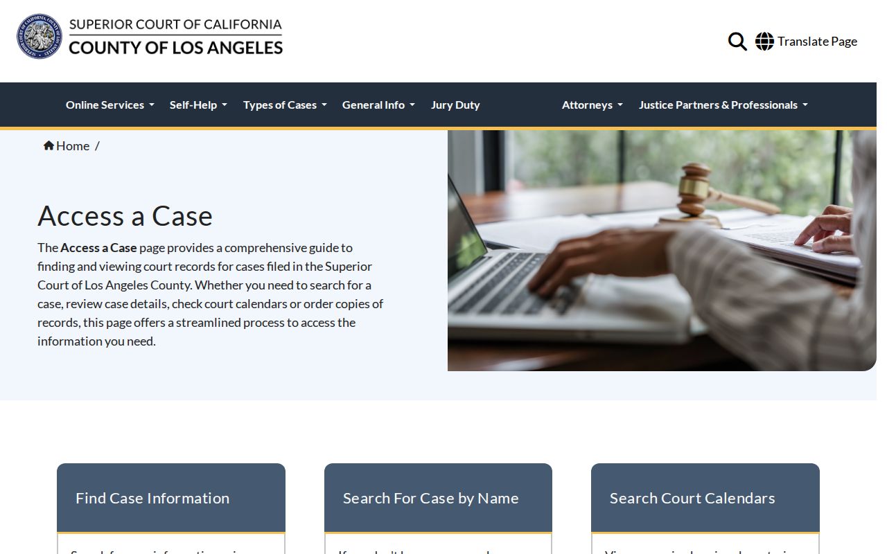 La Cañada Flintridge public records court case access categories